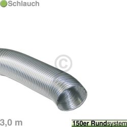 Abluftschlauch 150erR 3m im Karton Bauknecht, Whirlpool, Ikea