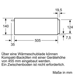 Bosch BIC510NB0 Wärmeschublade