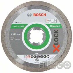 Bosch Diamant-Trennscheibe 2608615138 125 mm - Standard Ceramic "X-Lock"