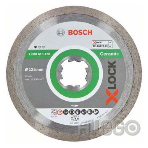 Bild: Bosch Diamant-Trennscheibe 2608615138 125 mm - Standard Ceramic 