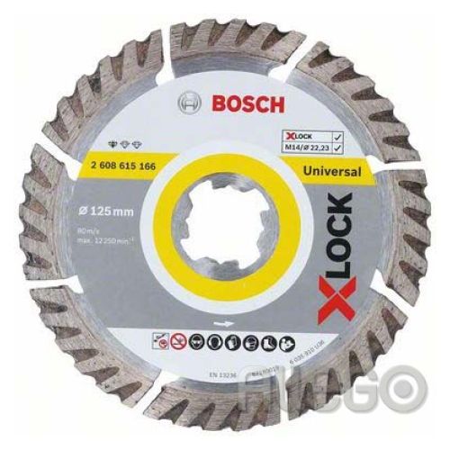 Bild: Bosch Diamant-Trennscheibe 2608615166 125 mm - Standard Universal 
