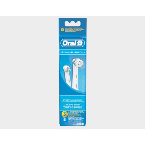Bild: Braun Oral-B Aufsteckbürste 3er EB 184973 weiss Ortho Care Essential