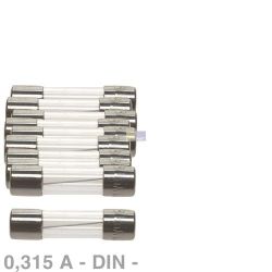 DIN-Sicherung 0,315A träge 5x20mm Feinsicherung 10Stk Saeco Philips