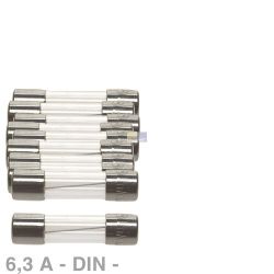 DIN-Sicherung 6,3A träge 5x20mm Feinsicherung 10Stk DL10000702 Saeco Philips