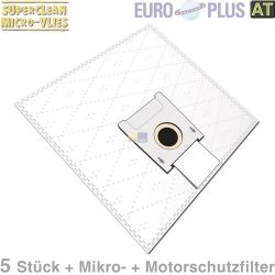 Filterbeutel Europlus S4018 Vlies u.a. für Siemens Super 5Stk