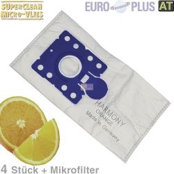 Filterbeutel Europlus X93 Vlies Harmony Orange 4 Stk für Melitta Swirl
