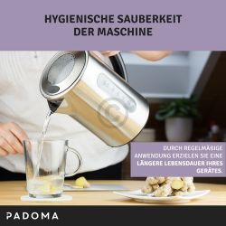 Flüssigentkalker PADOMA 10090133 für Kaffeemaschine Wasserkocher 1000ml