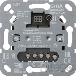 GIRA Uni-LED-Dimmeinsatz 2fach S3000 540200