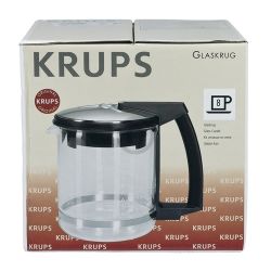 Glaskanne Krups F0464210F mit Filter und Deckel für Filterkaffeemaschine