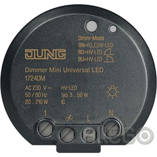 Bild: Jung Minidimmer Universal LED UP 1724DM Jung Minidimmer Universal LED UP 1724DM