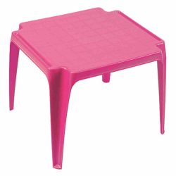 Kindertisch pink 50x50 cm/stapelbar Tavolo