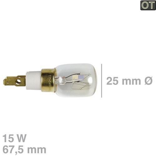 Bild: Lampe TClick T25 Whirlpool 484000000979 15W 220-240V für Kühlschrank