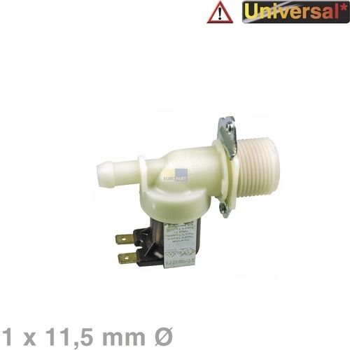 Bild: Magnetventil 1-fach 180° 11,5mmØ Universal für Waschmaschine