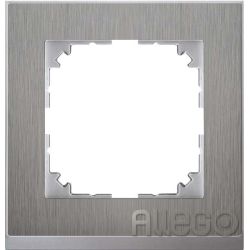 Merten Decor-Rahmen 1-fach Edelstahl/aluminium MEG4010-3646