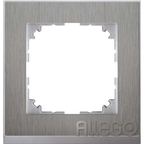 Bild: Merten Decor-Rahmen 1-fach Edelstahl/aluminium MEG4010-3646