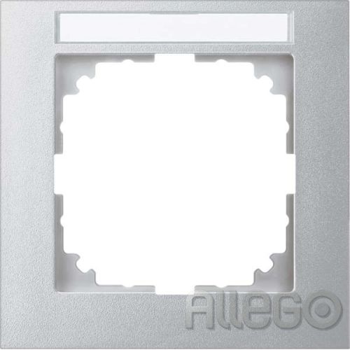 Bild: Merten Rahmen 1-fach aluminium MEG4011-3660