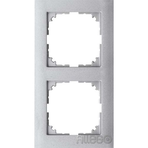 Bild: Merten Rahmen 2fach aluminium MEG4020-3660
