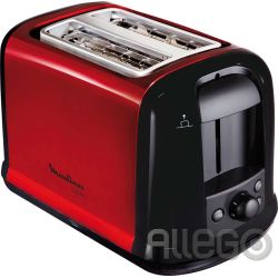 Moulinex LT261D Subito Toaster Rot Metallic