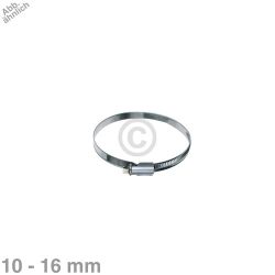 Schlauchschelle 10-16mmØ W2 Chromstahl für Zulaufschlauch Waschmaschine