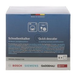 Schnellentkalker Set Bosch 00312351 für Waschmaschine Geschirrspüler 4x250g