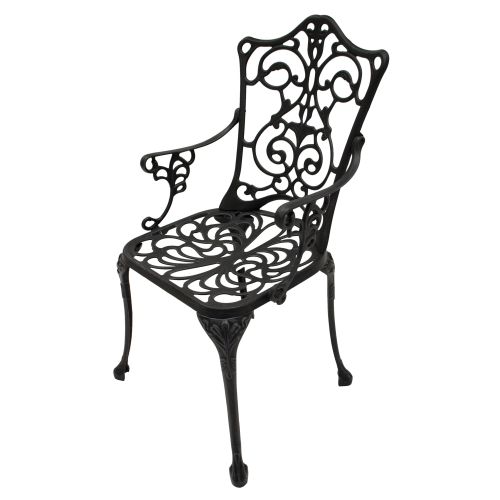 Bild: Sessel, Aluguss grau-antik