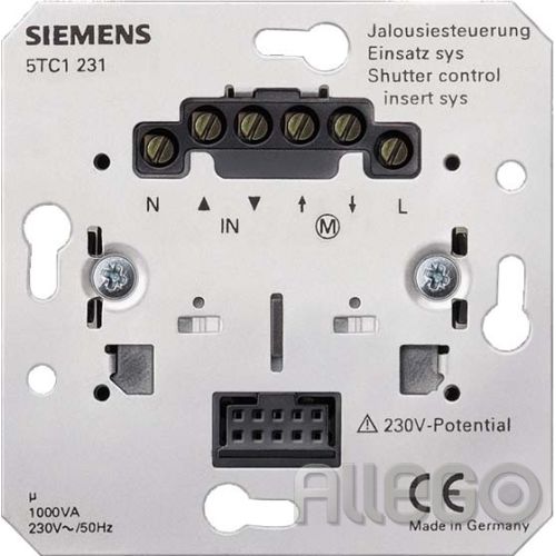 Bild: Siemens IS Jalousiesteuerungs-Einsatz SYS UP,8A,230V 5TC1231