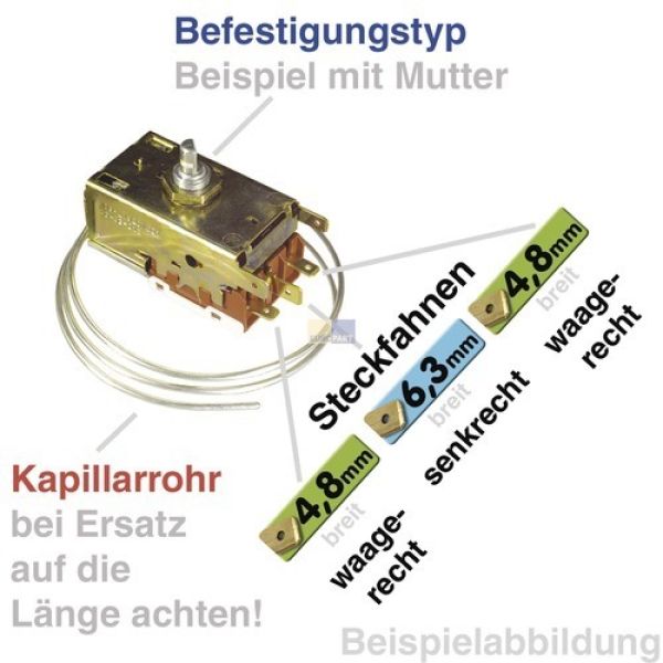 ORIGINAL Thermostat Kühlschrank Ranco K57-L5861 Atea A11-0094 wie Miele 5147960 