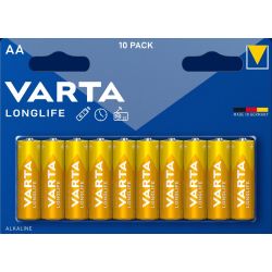 VARTA Batterie AA LONGLIFE 04106 Bli 10