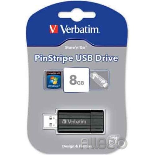 Bild: Verbatim USB-Stick 8GB Pin Stripe Standard Speed 15-020-142