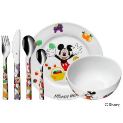 WMF Mickey Mouse Kinderbesteck-Set 6-teilig